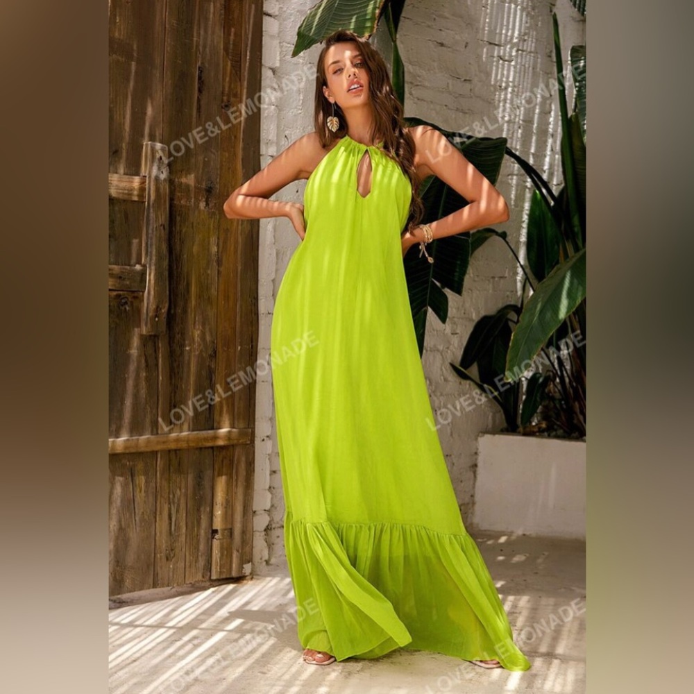 Lime Green Maxi Dress